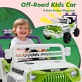thumbnail image 7 of Okybaby 12V Kids Ride On Truck Car with Remote Control&Four-wheel Suspension, Toddler Electric Ride on Toys with Dual Motor,LED Light/USB/Bluetooth/Bonus Stickers for Kids 2+,Green, 7 of 7