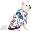 thumbnail image 2 of Fotbe Fourth Of July Party Sudadera con Estampado para Perros Pequeños – Suéter con Capucha para Mascotas, Tela Suave de Forro Polar con Bolsillo-Large, 2 of 7