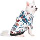thumbnail image 2 of Fotbe Fourth Of July Party Sudadera con Estampado para Perros Pequeños – Suéter con Capucha para Mascotas, Tela Suave de Forro Polar con Bolsillo-Small, 2 of 7