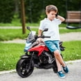 thumbnail image 2 of Qaba Honda Moto Électrique 12V sous Licence avec Phares Musique, Rouge, 2 of 10