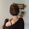 thumbnail image 4 of Pinza para el pelo con lazo de cuero de moda, accesorio para el pelo con lazo, cuenco de silicona para mujeres y niñas., 4 of 4