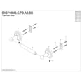 thumbnail image 4 of Kingston Brass BA2718BB Toilet Paper Holder in Brushed Brass, 4 of 6