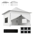 thumbnail image 1 of Outsunny 12 x 12 ft Pop Up Canopy Tent, UPF50+ 420D Instant Shelter, Silver, 1 of 10