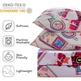 thumbnail image 4 of Pink Moon Unicorn Kids Sheet Set Full Piece Cute Printed Microfiber Bed Sheets for Girls Deep Pocket, 4 of 7
