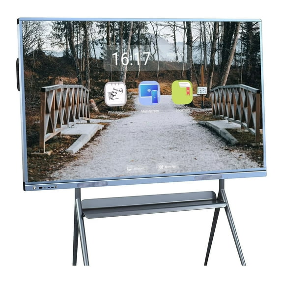 BELNET 55''Smart TVs, 4K UHD Interactive Whiteboard, All in One Smartboard for Office, Digital Smart Whiteboard Built in Dual System for Classroom