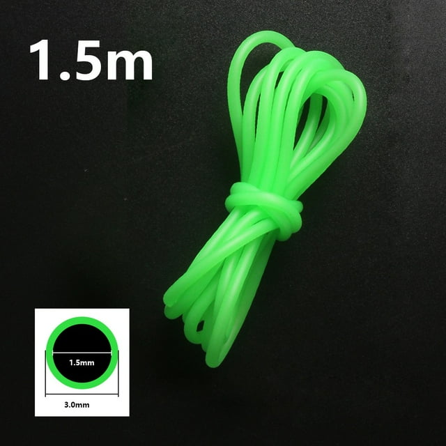 Light Luminous Line Glow Anti Rig Tube Tubing Fishing Wire Id 0.8-2mm X 1/1.5M