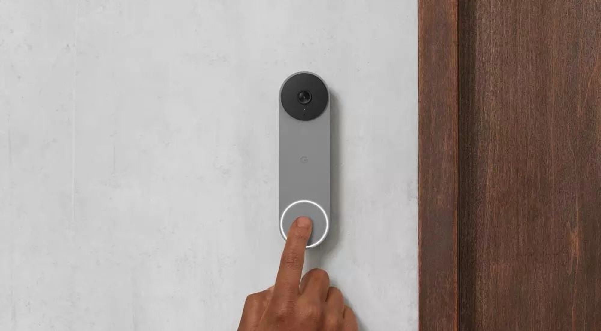 Google Nest (Battery) Wire-Free Video Doorbell - Ash, Doorbell - Battery