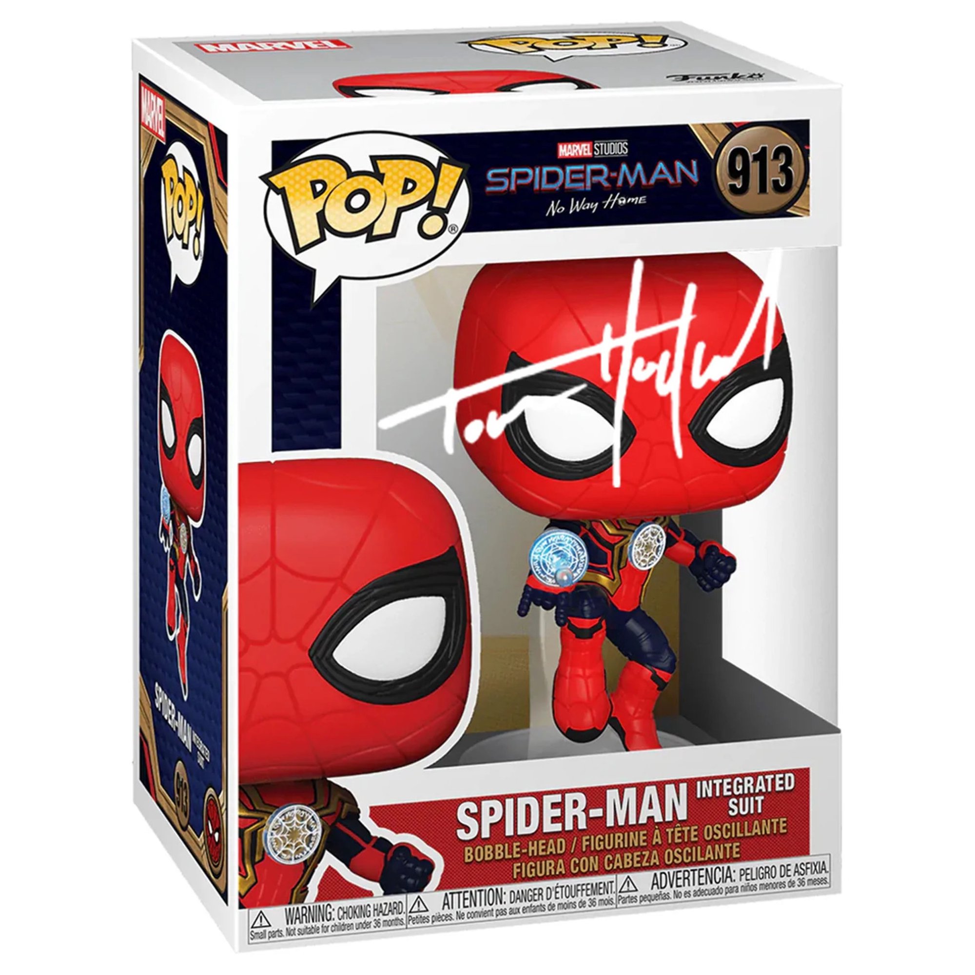 Spiderman Autograph Funko Pop Tom Holland