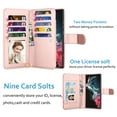 thumbnail image 2 of 6.8" Galaxy S22 Ultra 5G Wallet Case, Samsung Galaxy S22 Ultra 5G 2022 PU Leather Case, Njjex Luxury PU Leather 9 Card Slots Holder Carrying Folio Flip Cover Kickstand & Hand Strap, 2 of 5