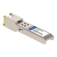 thumbnail image 1 of AddOn Meraki MA-SFP-1 Go-TX Compatible SFP Transceiver - SFP (mini-GBIC) module Transceiver (Équivalent à: Meraki MA-SFP-1 Go-TX) - GigE - 1000Base-TX - RJ-45 - jusqu'à 328 Pi - pour Cisco Meraki MX100, MX400, MX600, MX80; Switch d'Aggrégation Ethernet Géré en Nuage MS420, 1 of 6