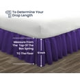 thumbnail image 5 of SGI Bedding 12 Inch Ruffled Bed Skirt | Microfiber Bed Skirt | Fade Resistant, Wrinkle Free, Anti-static, Decorative, Extra Storage Space, Clutter-Free |Olympic Queen, Purple, 5 of 8