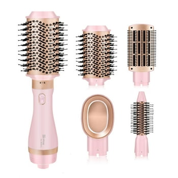 NICEBAY® Hair Dryer Brush, Blow Dryer Brush with 4-1n-1 Tool Set for Straightening/ Drying/ Curling/ Styling