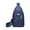 🍒 Blue_New#6916, variant on Sling Bag Shoulder Backpack Chest Bag Polyester, Water-Resistant Crossbody Daypack with Earphone Hole, Adjustable Strap, Multi-Pocket, Black Blue Red Purple