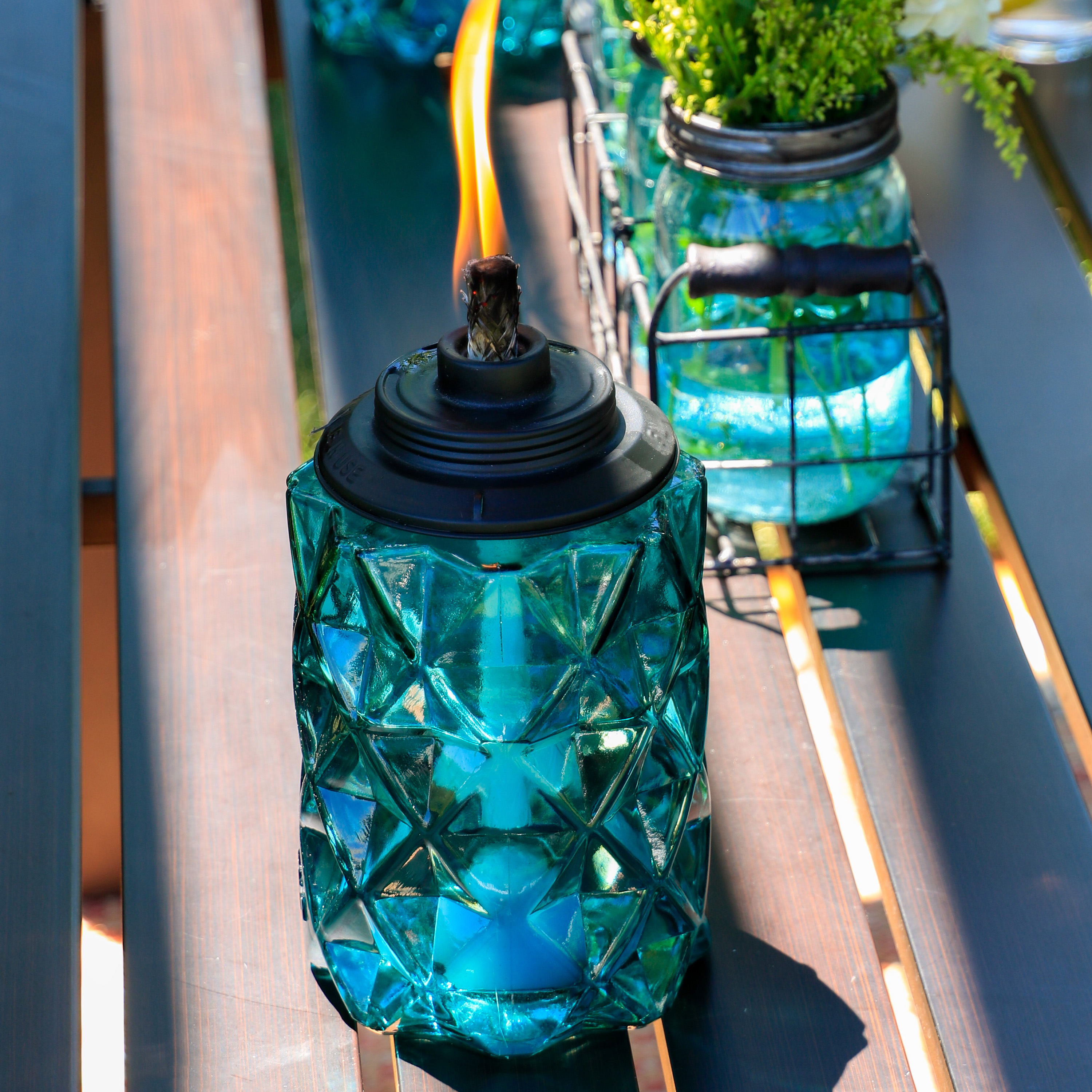 Easy Install 2-Pack 65 Inch TIKI Torch Topaz