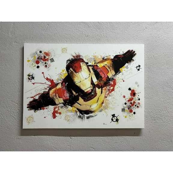 Kids Room Printed, Kids Artwork, Canvas Print Art, Printed Art Work, Super Hero Poster, Cartoon Artwork, Children Wall Decor, Canvas Wall Decor - Rolled Canvas