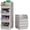 Light Grey, variant on Skywin Stackable Kitchen Organizing Food Storage Bins, Light Grey, 4 Pack