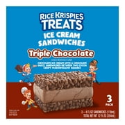Rice Krispies Treats Triple Chocolate Ice Cream Sandwiches, 4 fl oz, 3 pack (Frozen)