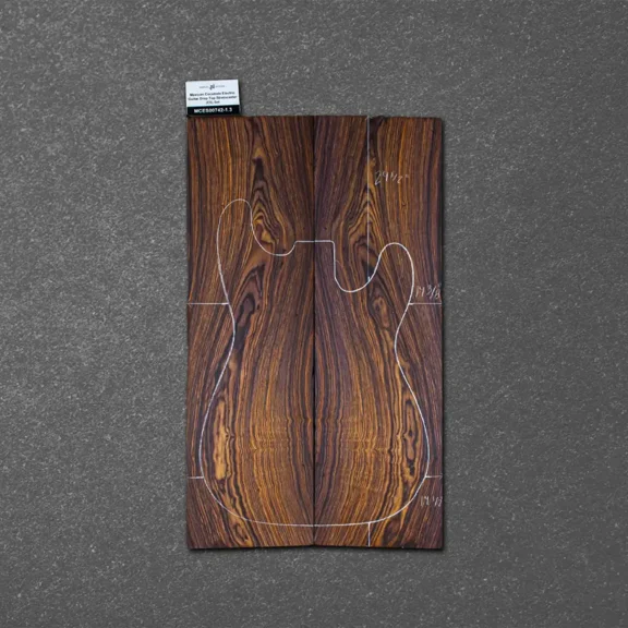 Mexican Cocobolo Electric Guitar Drop Top Stratocaster (ES) Set – MCES000742-1.3