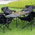 thumbnail image 4 of LJNYFDC Coffee Chair Ultralight Outdoor Folding Beach Chair with Back Support Design Large Feet Compact Size Camping Stool, 4 of 7