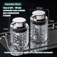 thumbnail image 2 of Tofaney Dispensador de Jabon Espuma 2 Piezas Vidrio Jaboneras para Ba&ntilde;o Cocina Fregadero 6.76 OZ y 7.43 OZ Despachador de Jabon Transparente, 2 of 6