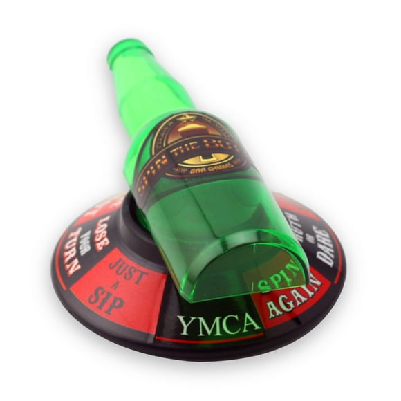 Decodeary Retro Spin Bottle Drinking Game Holiday College Patios Pool Party Adults Gifts Small Drink Activity Home Collectibles