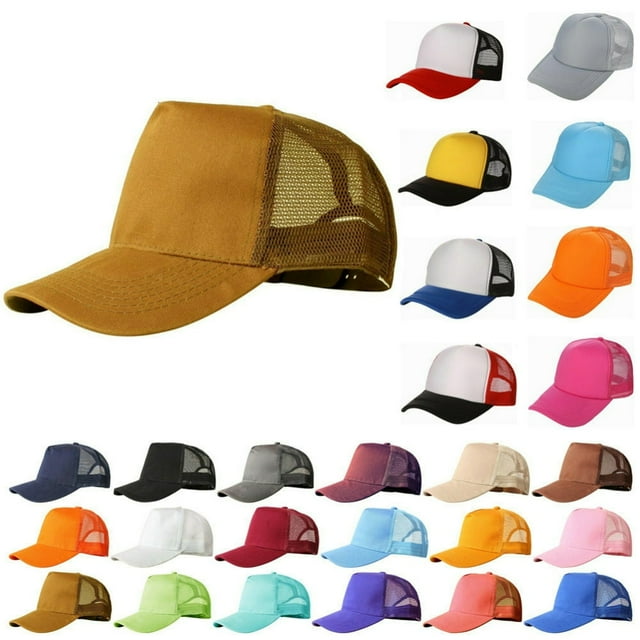 Casquette de Baseball Réglable Unisexe Sport Golf Mesh Snapback