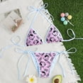 thumbnail image 1 of Conjunto de bikini sexy de Hello Kitty de 2 piezas, bonito traje de baño de verano para mujer, con tiras laterales suaves, estilo kawaii, ideal como regalo de moda., 1 of 6