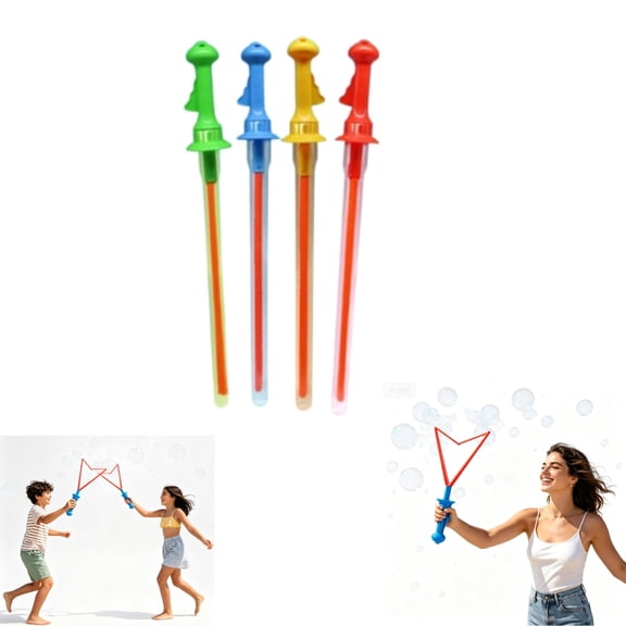 Colorful Giant Bubble Sword Blower with Concentrated Refill, Summer, Outdoor Play Period & Birthday Party & Games, Suitable for All Age People(1 Pack Random)