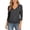 Grey, variant on Womens Casual Pullover Elegant Pleated Short Sleeve Knit Couple Shirts,Dark Blue,2XL