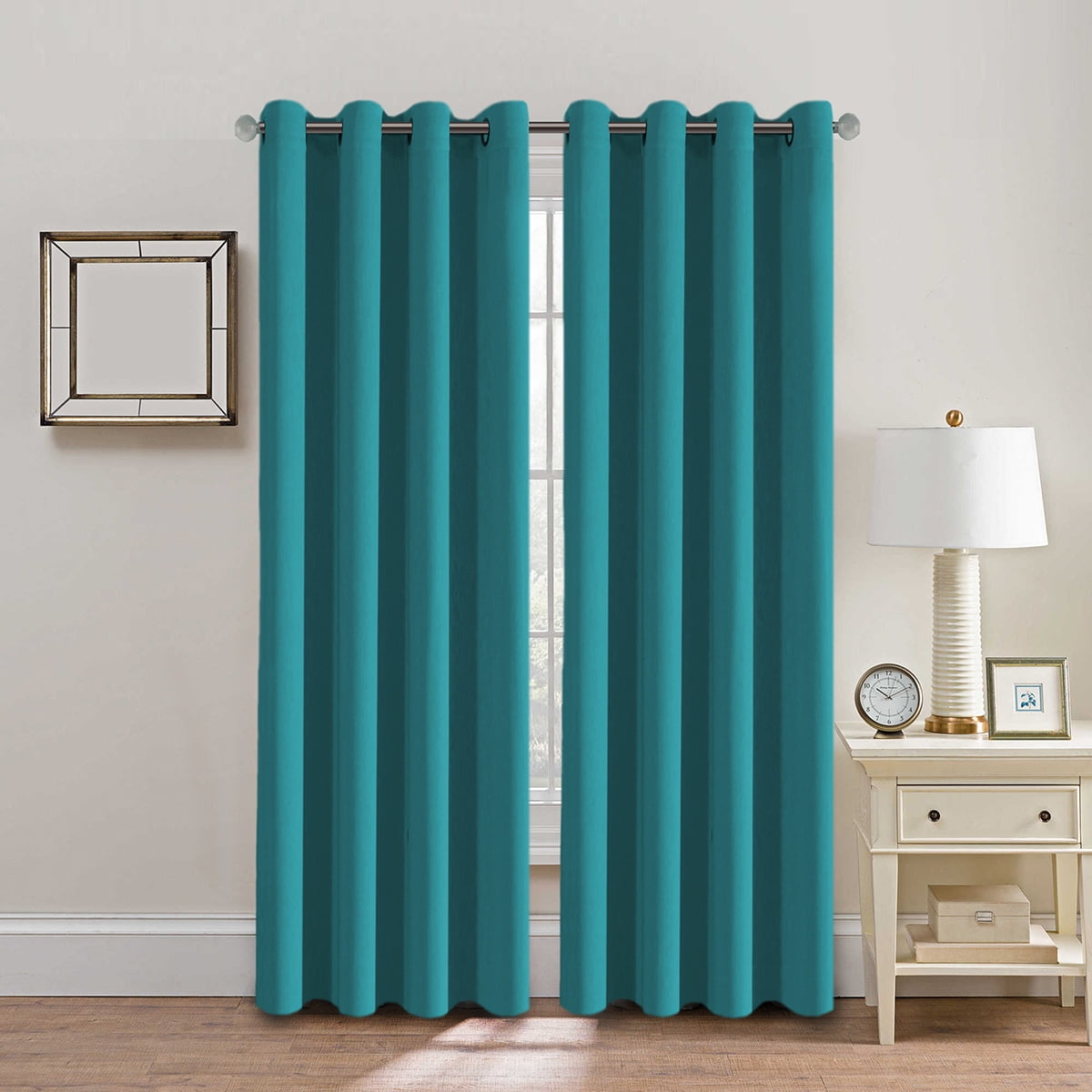 PrimeBeau Blackout Curtains & Drapes(Thermal Insulated Small Curtain for Bedroom)52 inch Wide