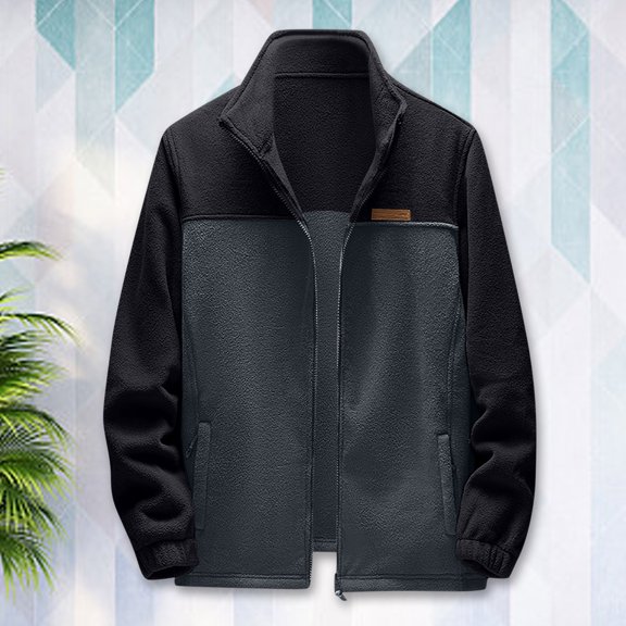 Aayomet Winter Coats For Men Big And Tall Jackets for Men Thick Thermal Winter Lined Lapel Cargo Jackets,Black XL