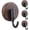 Walnut, variant on Suction Cup Wreath Hanger, Upgraded Reef Hook for Front Door/Glass Window/Over Door, Christmas/Thanksgiving/Halloween/July 4th/Easter/Valentine/Spring/Summer/Fall (Black, 2-Pack)