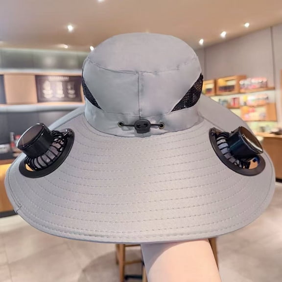 Dxssxc Summer Breathable Sun Protection Cap, Wide-brimmed Solar Fan Hat for Man&Women, Outdoor Stay Cool, Ideal Solution for Fishing and Hiking.