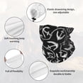 thumbnail image 3 of Neck Gaiter Face Cover Scarf, Black White Anchor cool Soft Face Sun Mask Cover Scarf Headband Cooling Sweat Absorbing Bandanas Hiking Cycling Running, 3 of 7