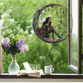 thumbnail image 6 of KQJQS Personalized Witch Window Hanging Suncatcher Ornament, Beautiful Witch Suncatcher Ornament, Multi-Colored Acrylic Moonlit Witch Crystal Pendant for Wall or Window Decoration, 6 of 7