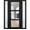 Black, variant on Front Exterior Prehung Metal-Plastic Door See-through / Manux 8555 Matte Black / Office Commercial and Residential Doors Entrance Patio Garage 36" x 80" Left-hand Inswing