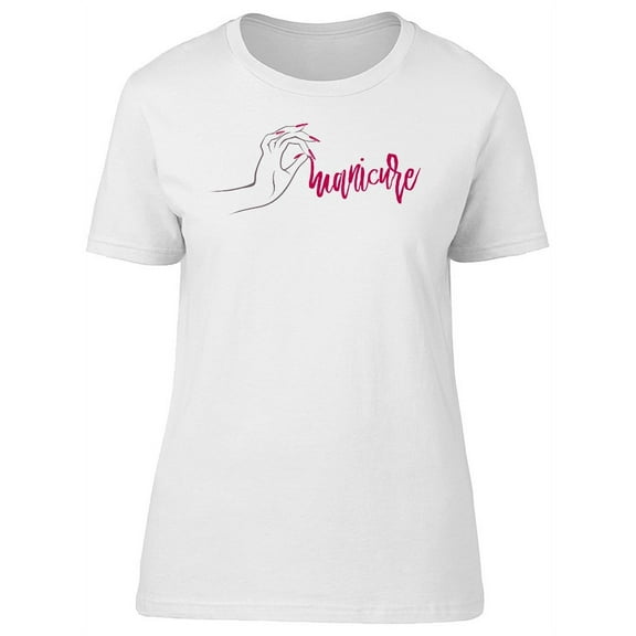 Manicure With Holding Hands T-Shirt Women -Image by Shutterstock, Female XX-Large