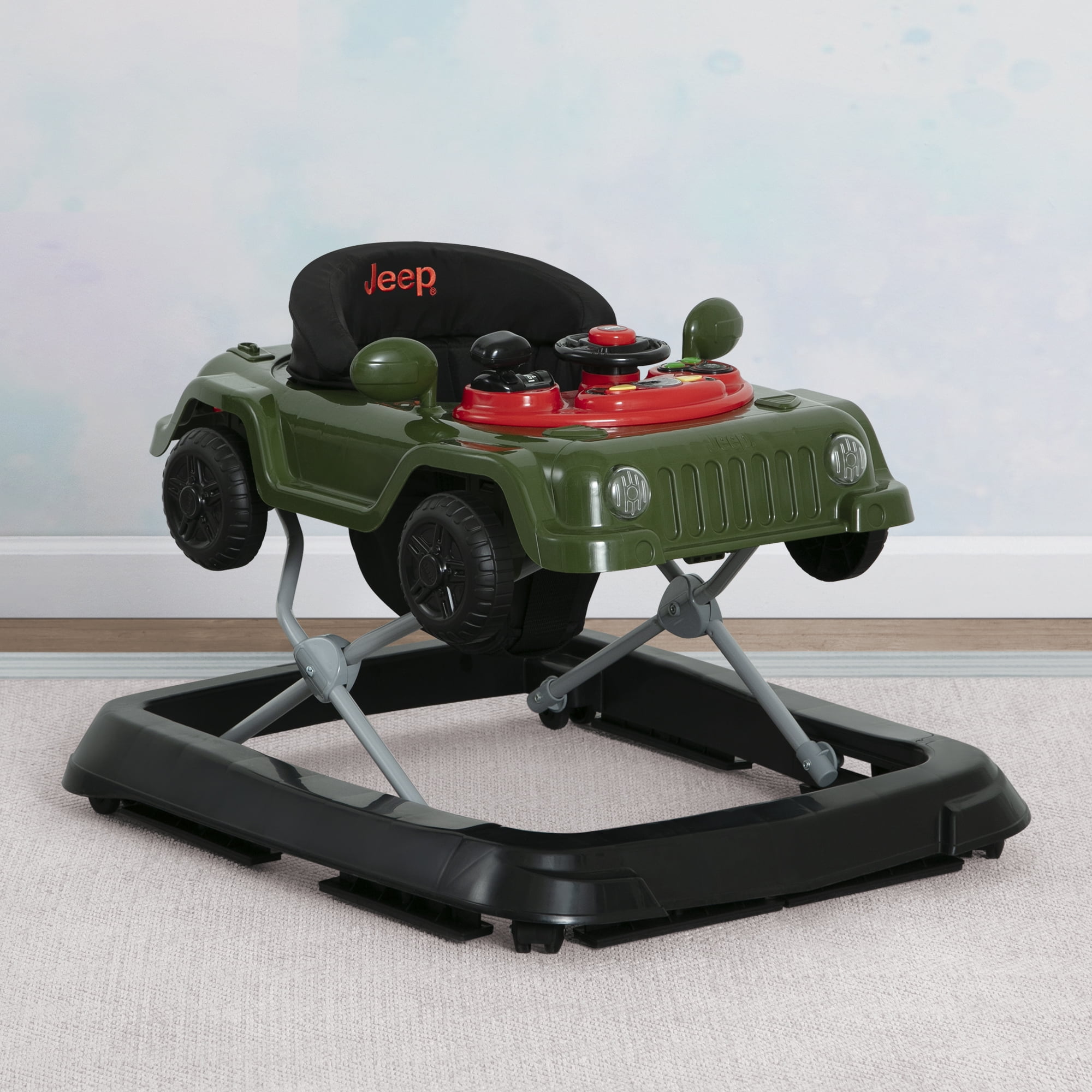 Jeep Wrangler Activity Walker by Delta Children, Green