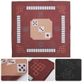 thumbnail image 4 of Miangastore 1PC Mahjong Table Cloth Square Shape Mahjong Mat Board Room Mahjong Pad Anti-slip Desktop Cushion for Games Board Games Mahjong Use (Brown), 4 of 8