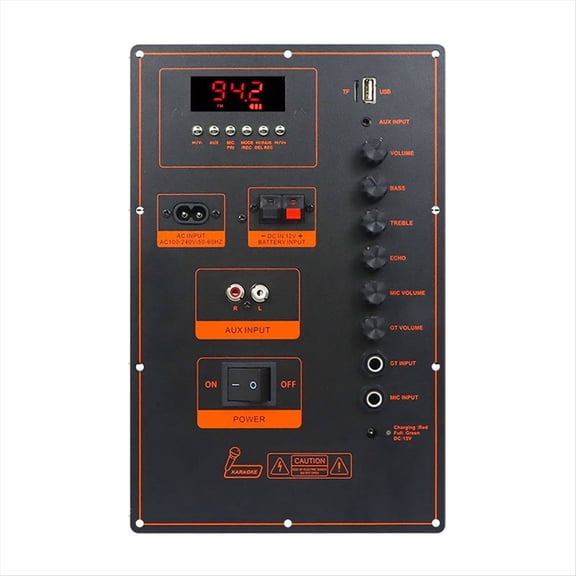 2x50W High Power -Bluetooth Amplifier Board Trolley Speaker Outdoor Audio Amp Module Dual Channel Stereo Amp