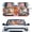 Cute Hedgehog Fruit Print, variant on XYZCANDO Car Sun Shade with Desert Cheetah Pattern, Heat Reflector Foldable Cover for Windshield, Blocks Sun Heat for Daily Road Trips