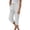 White, variant on Gunia Women'S Capri Pants High Waisted Elegant High Casual Tied Belted Capri Pants Summer Pants