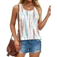 thumbnail image 6 of Fantaslook Pleated Tank Tops for Women Dressy Casual Sleeveless Blouses Floral Summer Tops, 6 of 11