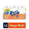 Scott ComfortPlus Toilet Paper, 12 Mega Rolls, 462 Sheets per Roll (5,544 Total)