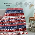 thumbnail image 6 of Christmas Blanket Gift for Boys Girls, Christmas Snow Moose Throw Blanket Gifts for Kids Reindeer Decor Christmas tree Plush Soft Lightweight Flannel Fleece Snowflakes Blankets for Sofa Bed 50x40In, 6 of 6