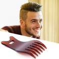 thumbnail image 1 of Peine de peluquería de dientes grandes para hombres, peine de plástico para peinar (marrón brillante) Ehuebsd Cuidado Belleza, 1 of 9