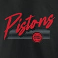 thumbnail image 4 of Men's Black Detroit Pistons Color Block Slant Quick Strike T-Shirt, 4 of 4
