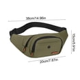 thumbnail image 3 of Bolsa de pecho cruzada para exterior para hombres, mujer, mochila pequeña tipo bandolera con poliéster resistente al agua, bolsa ligera para senderismo y ciclismo para el móvil y llaves de cartera, 3 of 6