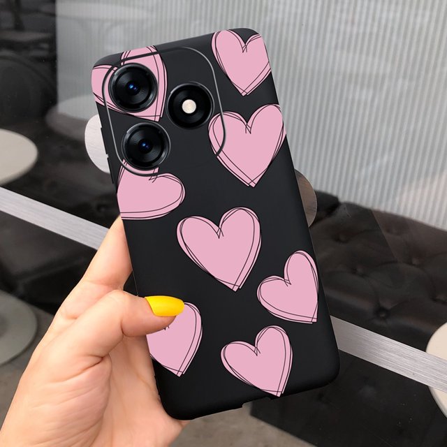 Tecno Spark 10 10C 2023 Cute Astronauta Leche Patrón De Vaca Caramelo Color Suave Silicona TPU Funda