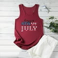 thumbnail image 4 of IROINNID Women's Round Neckline Tank Sleeveless Casual America Flag Casual Tops Blouse Tops Women Tops 4th Of July, 4 of 5